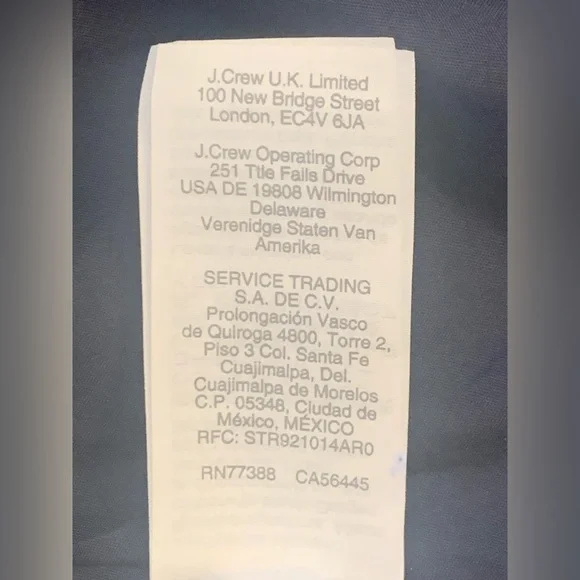 J. Crew ~ Navy & Gold Thread Lined Knee Length Skirt Size 20 - Picture 8 of 8